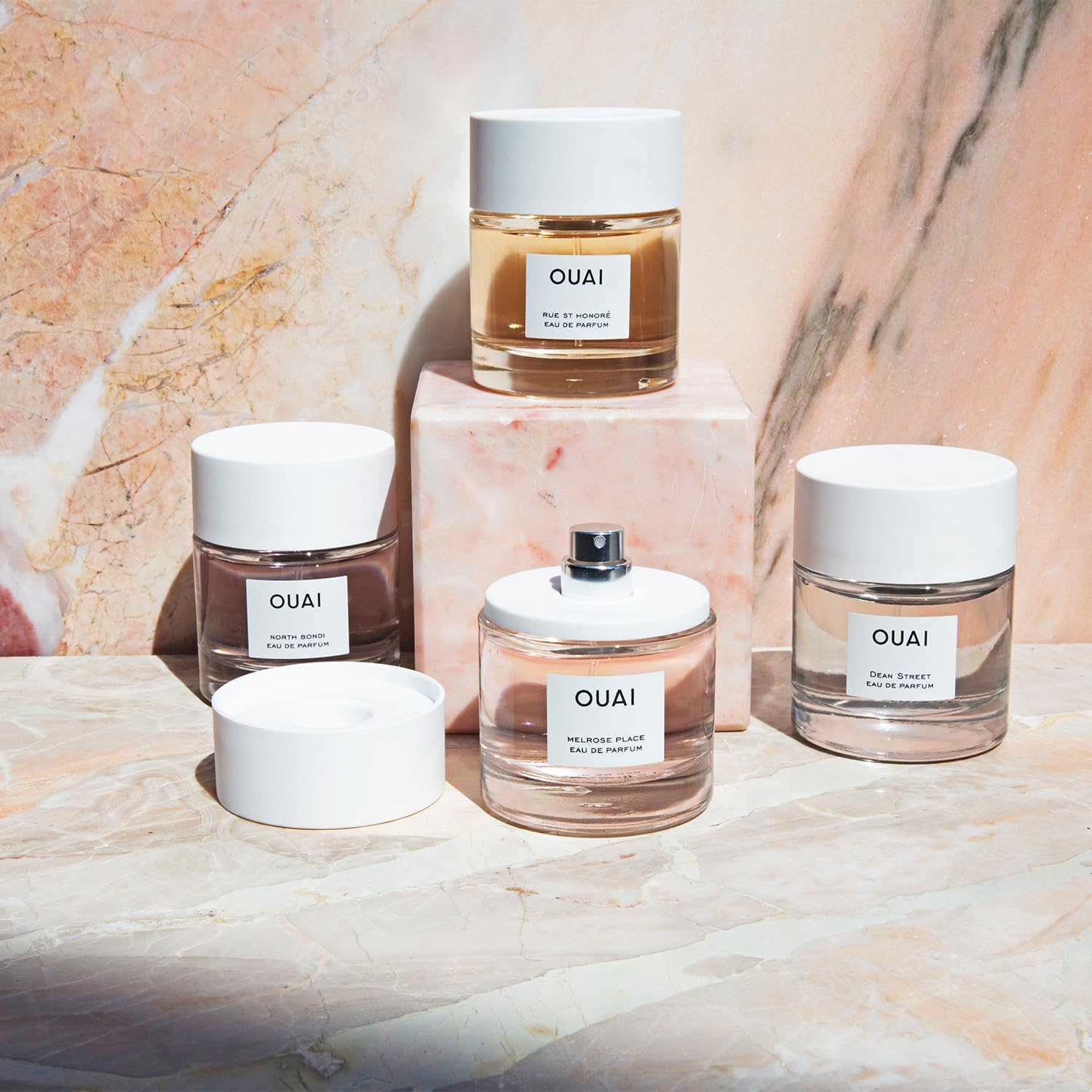 OUAI Rue St Honore Wellness ritual scene evokes refined self care