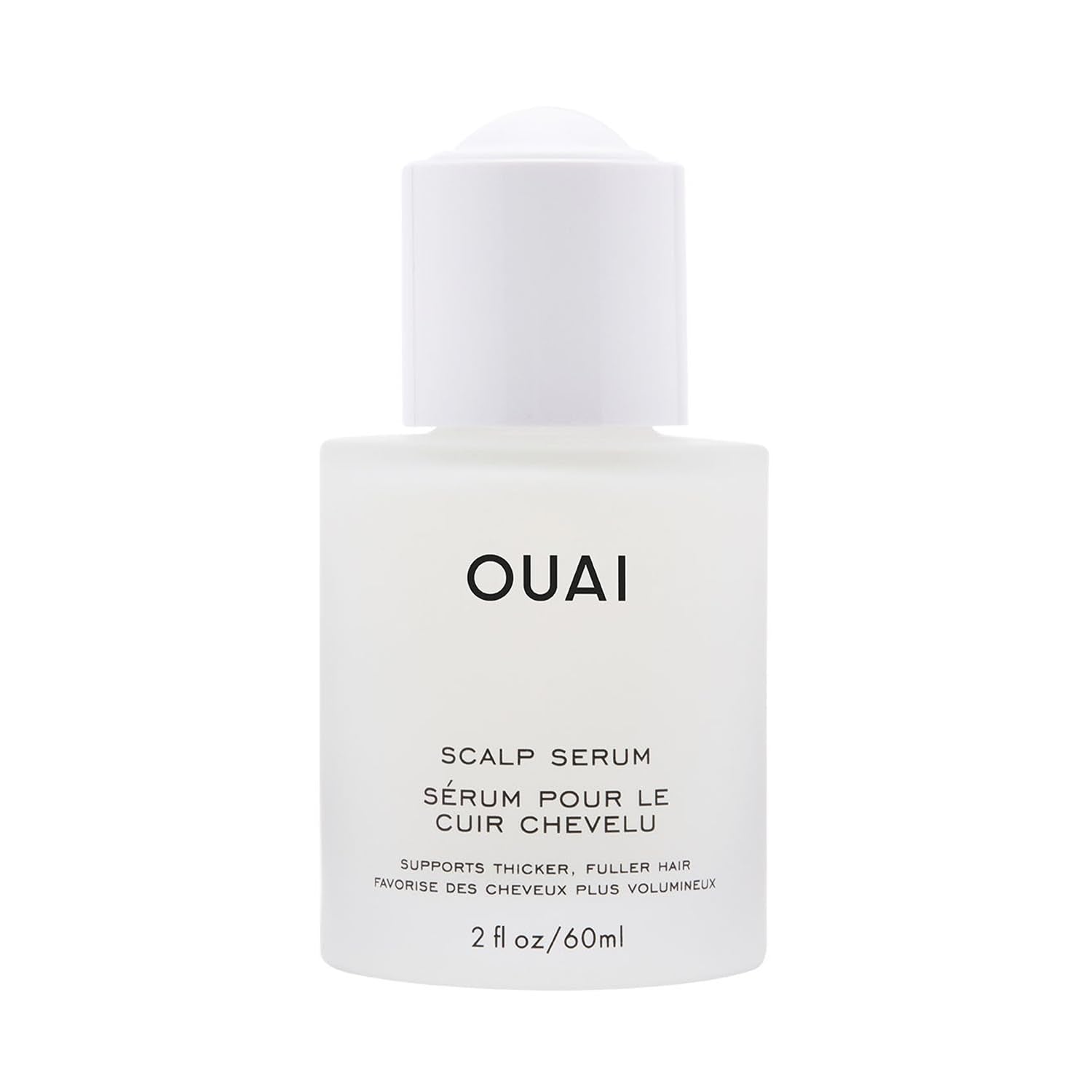 OUAI Scalp Serum bottle with dropper for hydrating scalp care and fuller-looking hair
