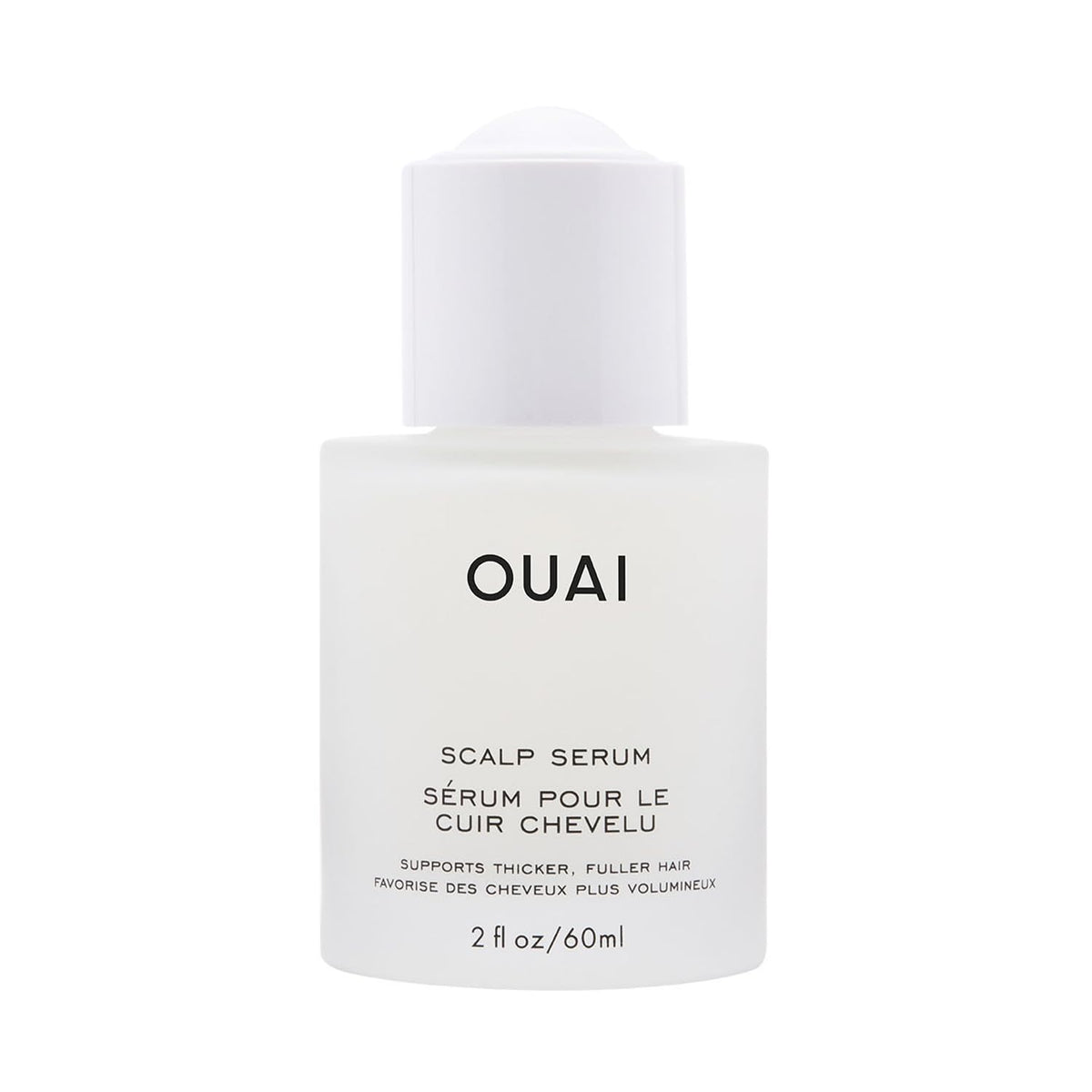 OUAI Scalp Serum bottle with dropper for hydrating scalp care and fuller-looking hair