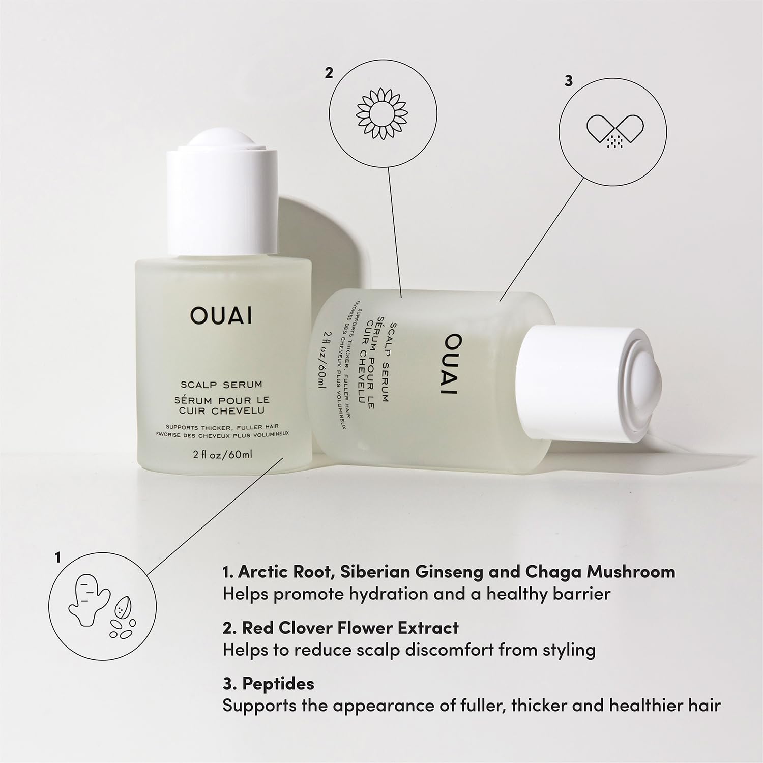 OUAI Scalp Serum fragrance note Cape Town offers calming earthy scent