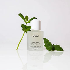 OUAI Scalp Serum packaging front emphasizes paraben-free, sulfate-free formula