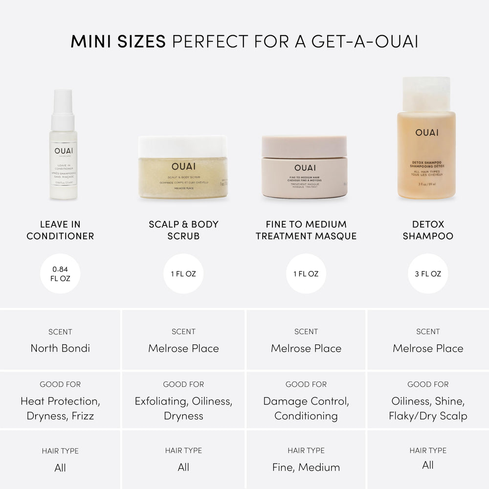 OUAI Detox Shampoo bottle showing clarifying formula for itchy scalp relief