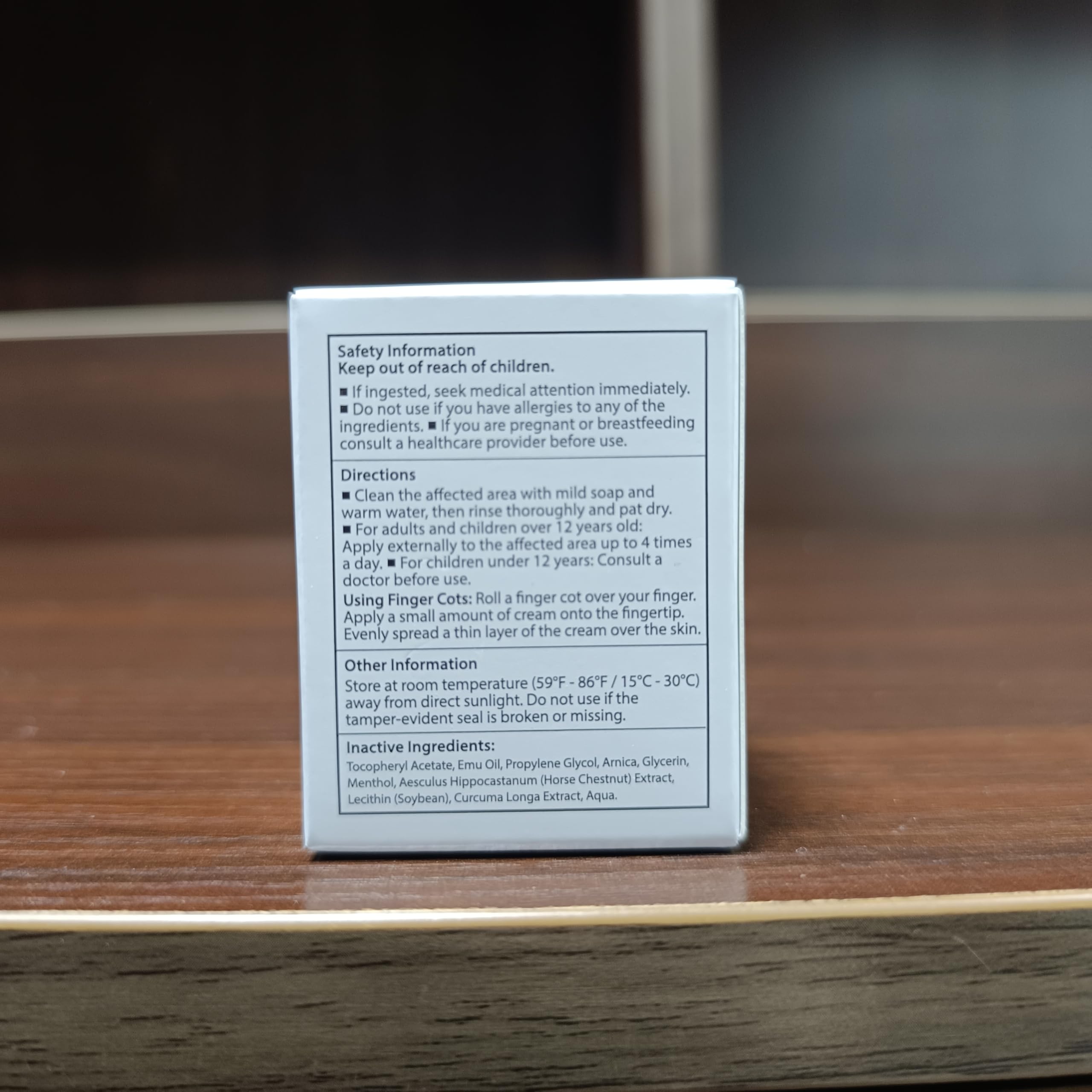 Oudetas numbing cream demonstrates a numb action timeline on skin.