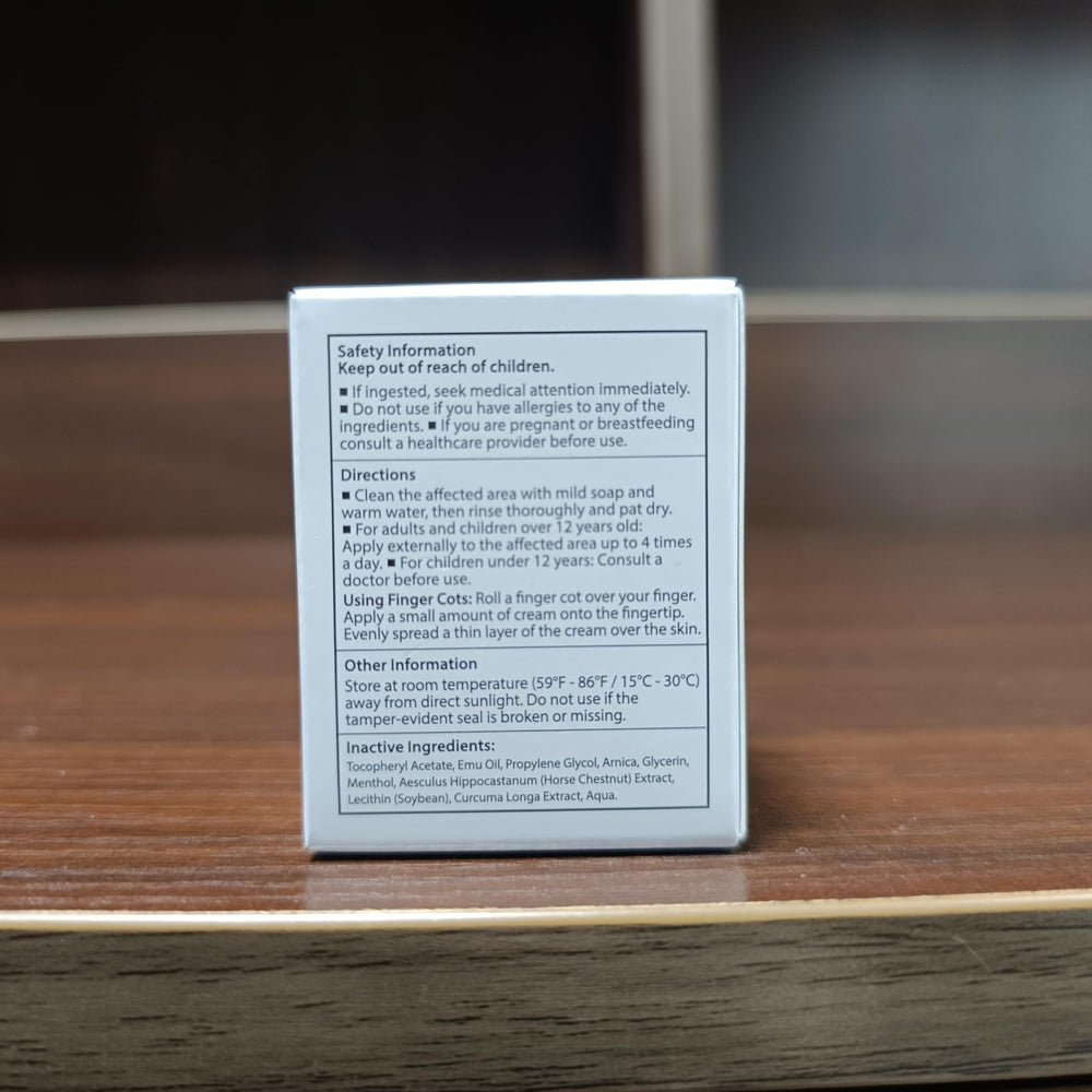 Oudetas numbing cream demonstrates a numb action timeline on skin.