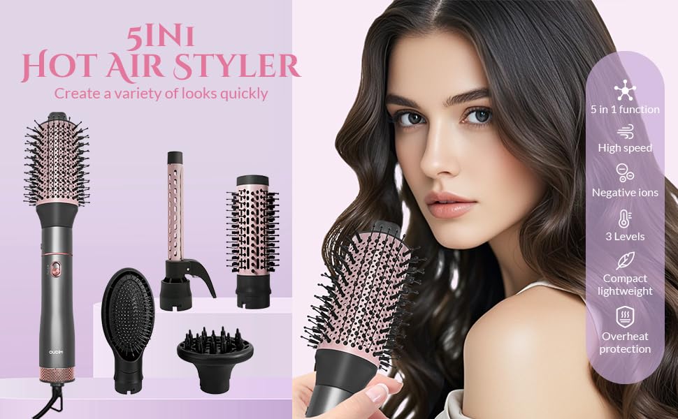Oudim hair dryer diffuser for defined curls and reduced frizz.