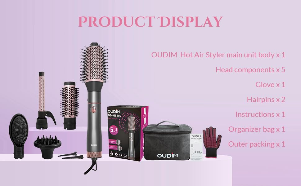 Oudim full kit on display, complete styling solution for everywhere.