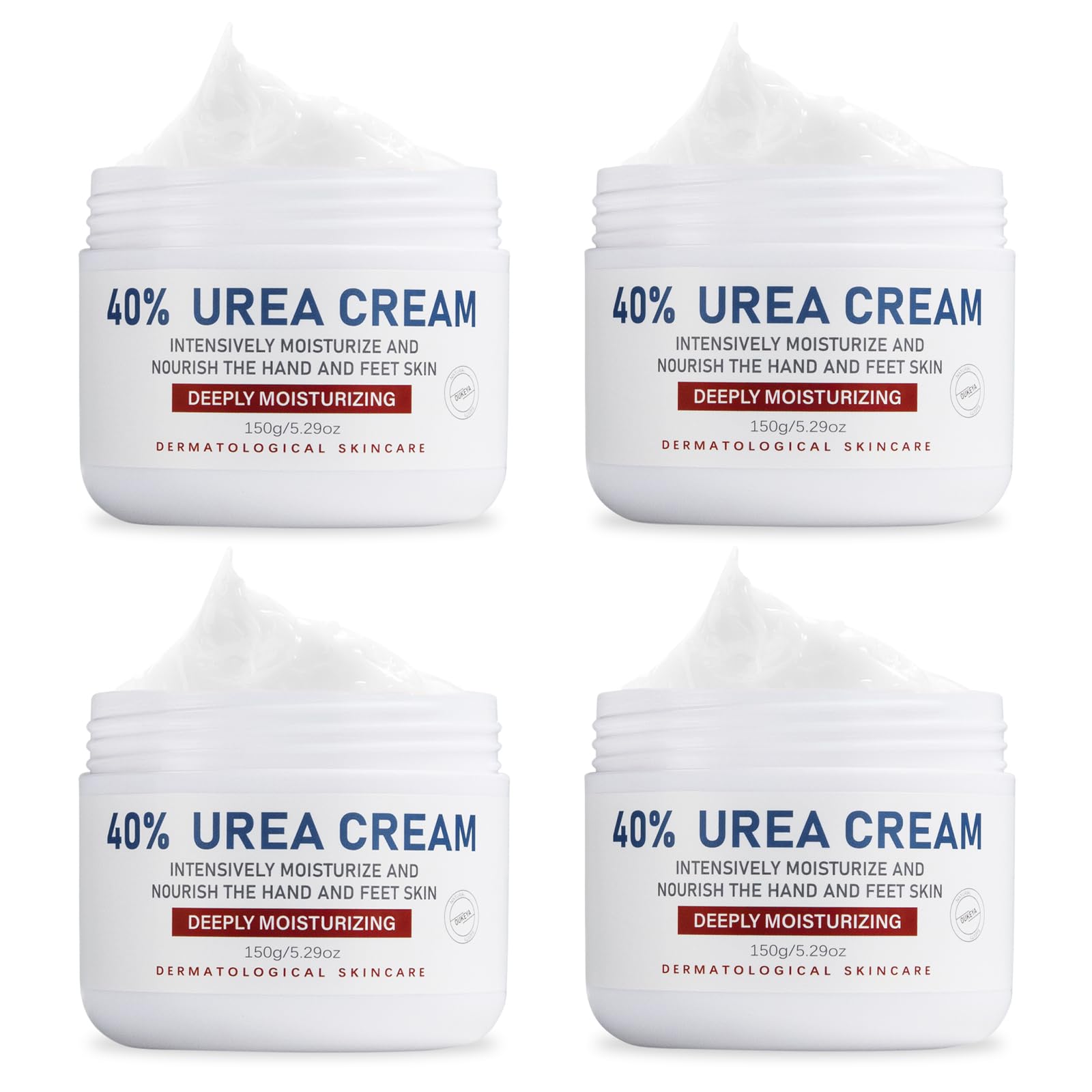 OUKEYA Urea Cream 40% foot cream being applied for soft heels.