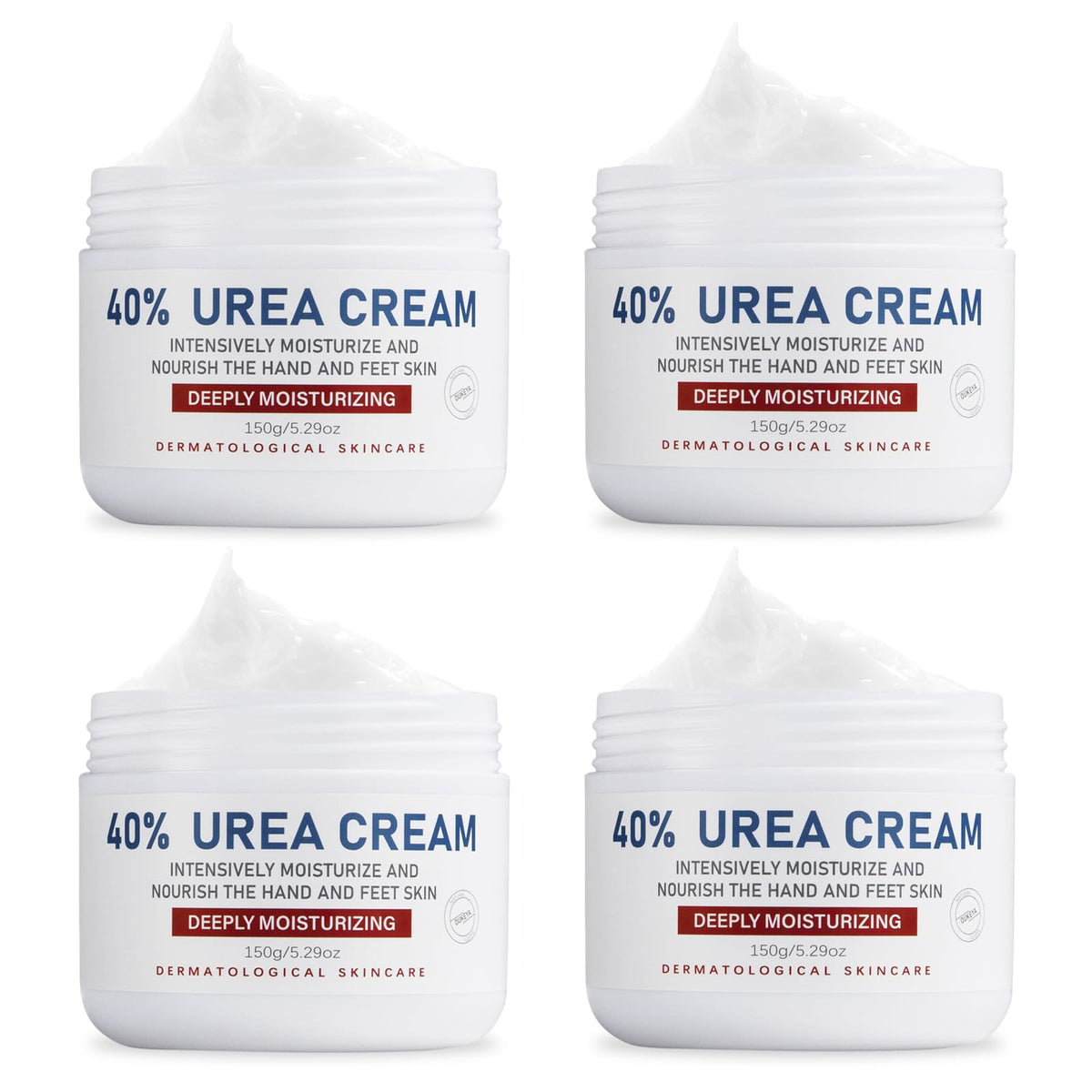 OUKEYA Urea Cream 40% foot cream being applied for soft heels.