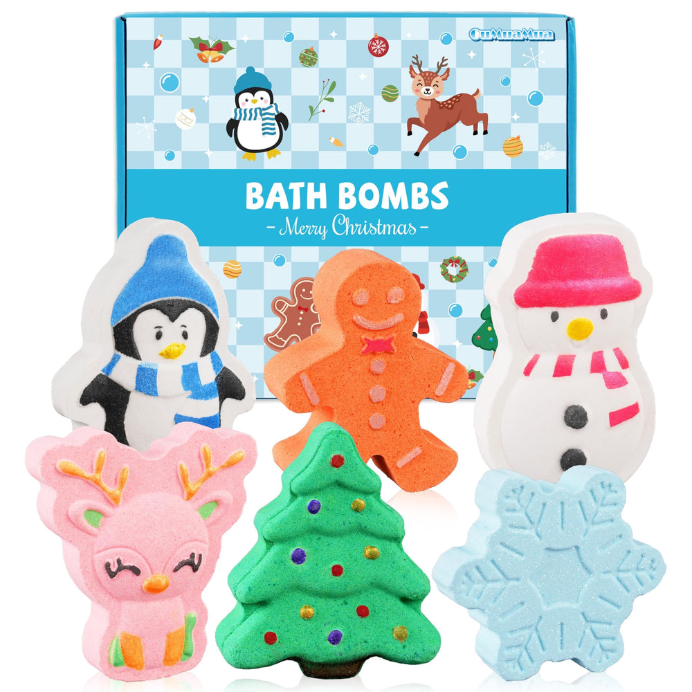 OuMuaMua Christmas tree bath bomb delivers festive fizz for a relaxing soak.