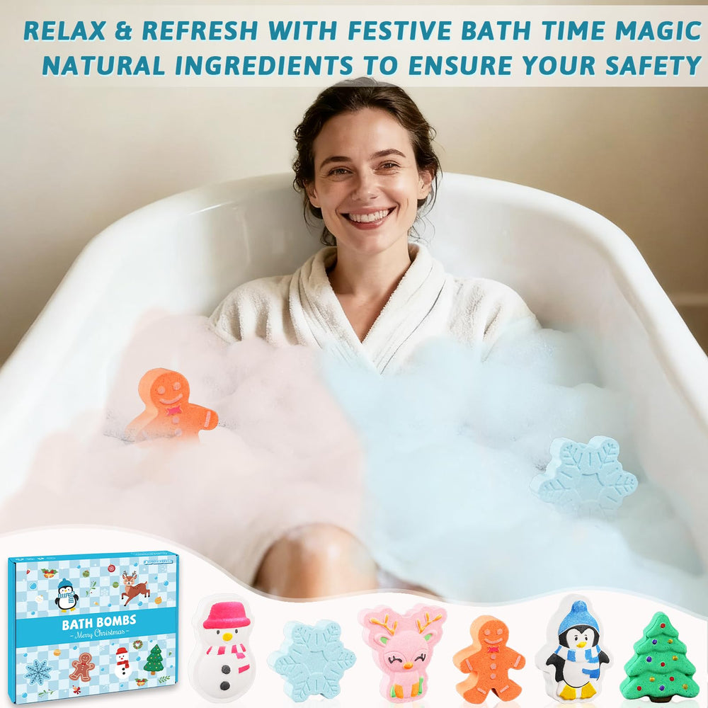 OuMuaMua penguin bath bomb sparks bright fizz for joyful bath moments.