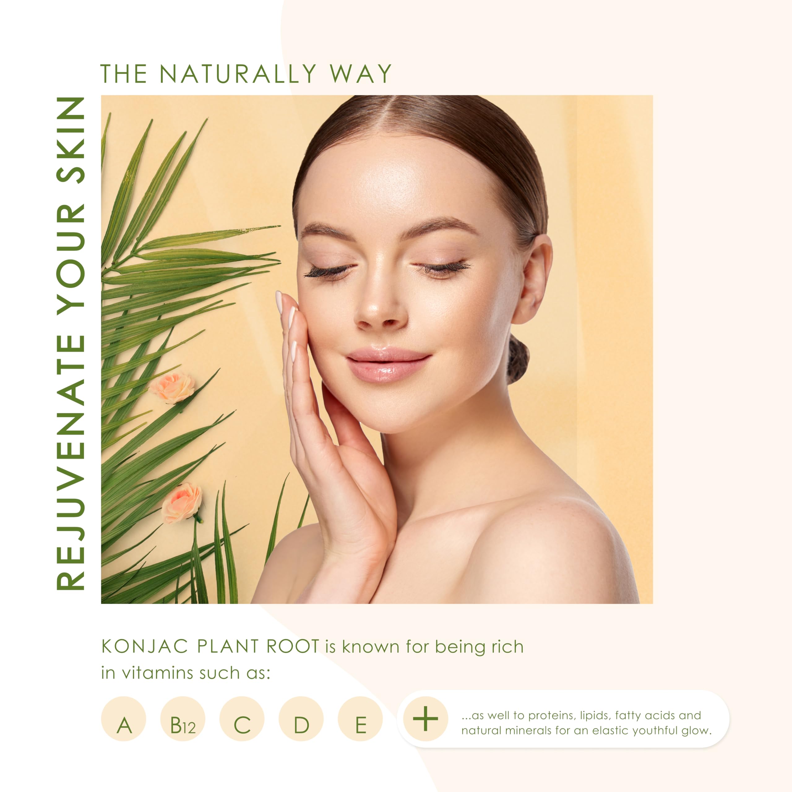 Our Earth Beauty Konjac Sponge Body water activation demonstrates gentle lather and cleansing