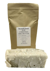 Our Earth's Secrets Ivory Shea Butter raw-cut 1lb for luxurious at-home skin care.