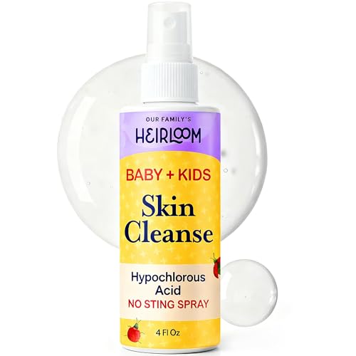 Our Family's Heirloom HOCl spray in a diaper bag for gentle skin refreshment