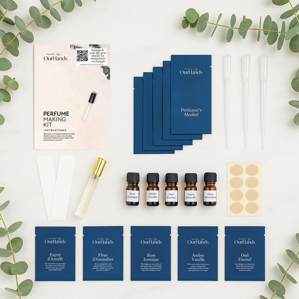 OurHands fragrance oils collection offers diverse notes for creative blending.