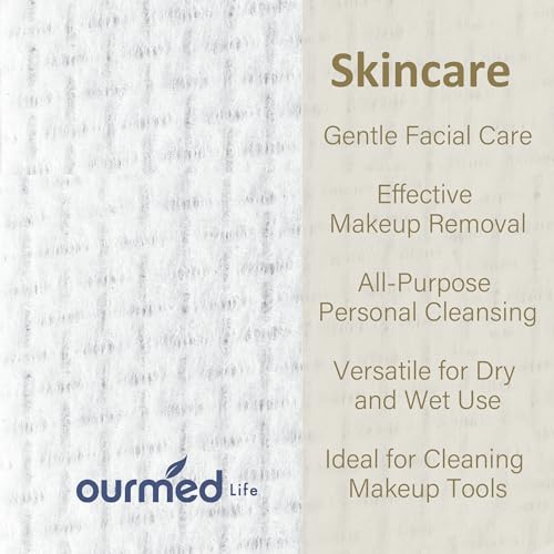 Ourmed Life face towels close-up thickened surface ideal for makeup removal and cleansing
