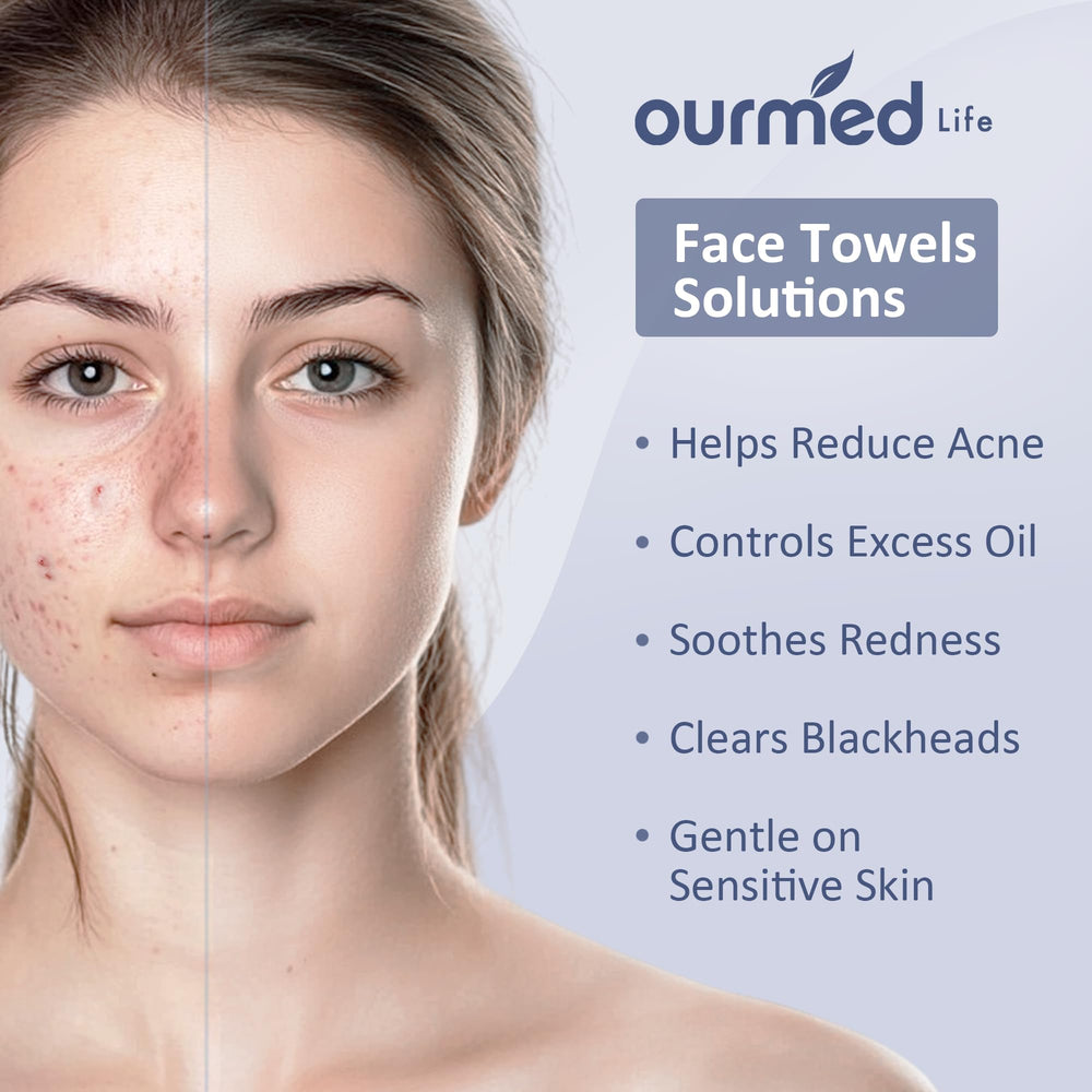 Ourmed Life face towels ultra-soft texture close-up for sensitive skin