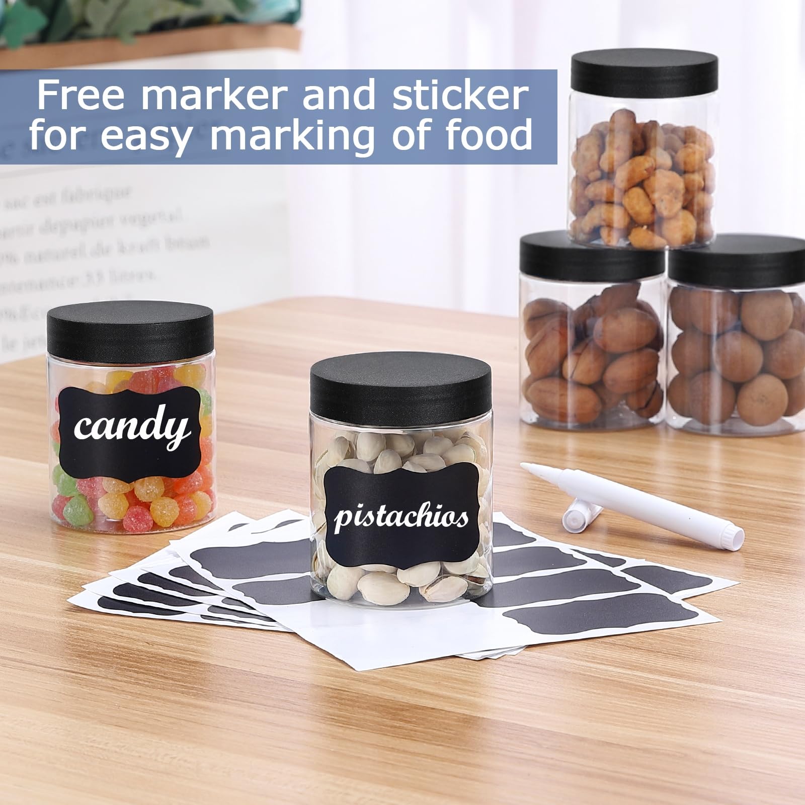 OUSHINAN wide-mouth jars for easy filling and quick ingredient access.