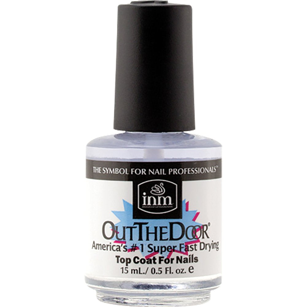Out The Door Top Coat two-pack, gloss finish protects polish from chipping and cracking