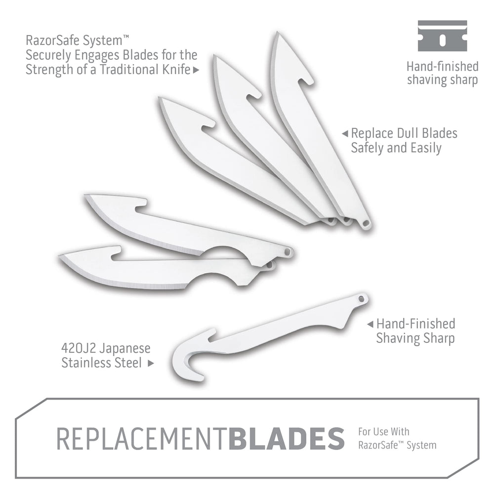 Outdoor Edge 3.0 drop-point blade emphasizes precise cuts for field tasks.