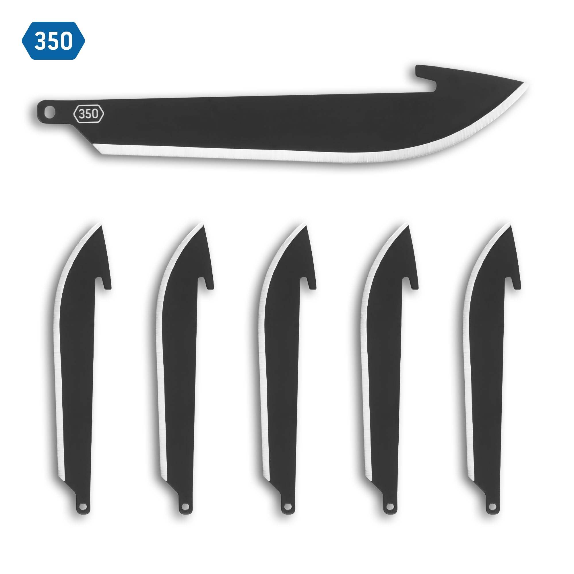 Outdoor Edge RazorSafe 3-5 inch blades in packaging emphasize safe handling and quick replacements.