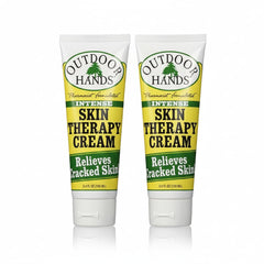 Outdoor Hands Intense Skin Therapy Cream tube close-up showing rich, non-greasy relief.