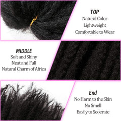 Outernice Marley Twist Hair, easy crochet installation with lightweight comfort