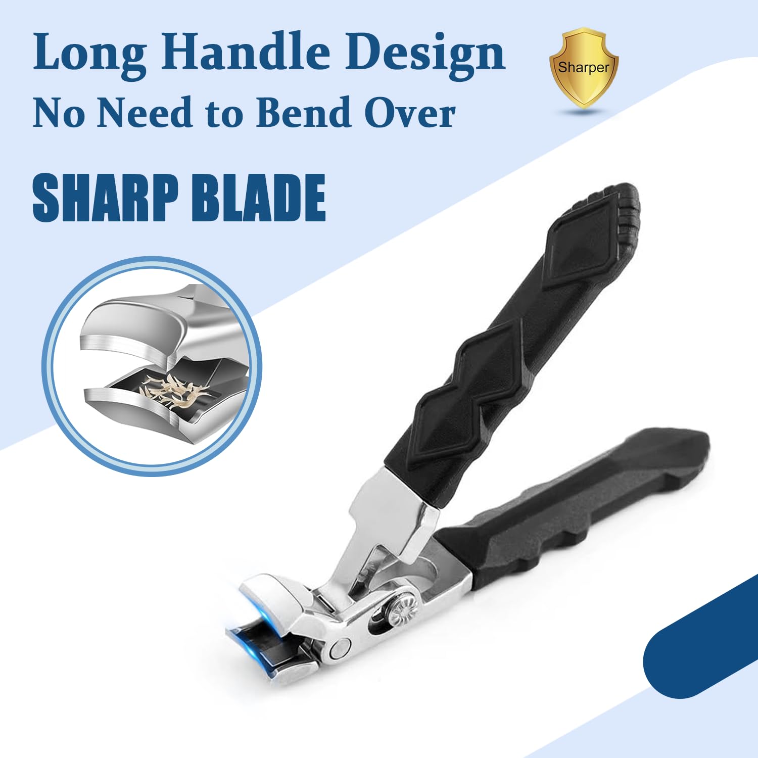 Outfany ClipMaster Pro ergonomic handle highlights a comfortable grip for seniors.