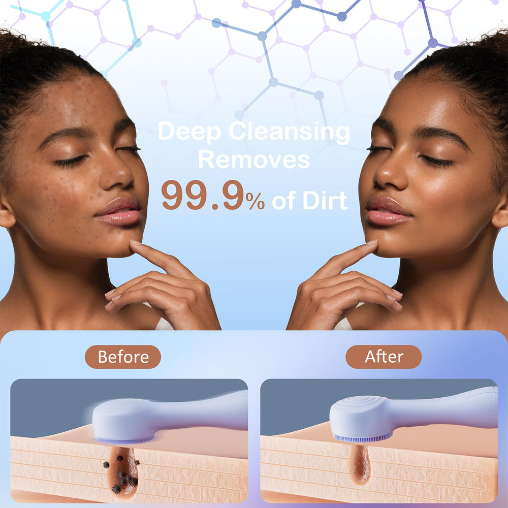 OUTIFUO face scrubber three modes shows customizable cleansing intensity