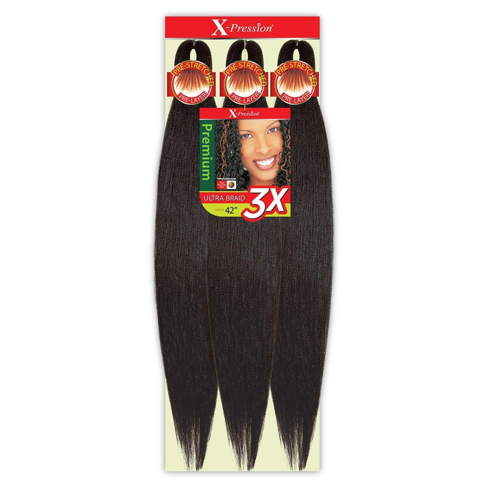 Outre X-Pression Kanekaion 3X 42in pack shot color 1B for quick protective styling