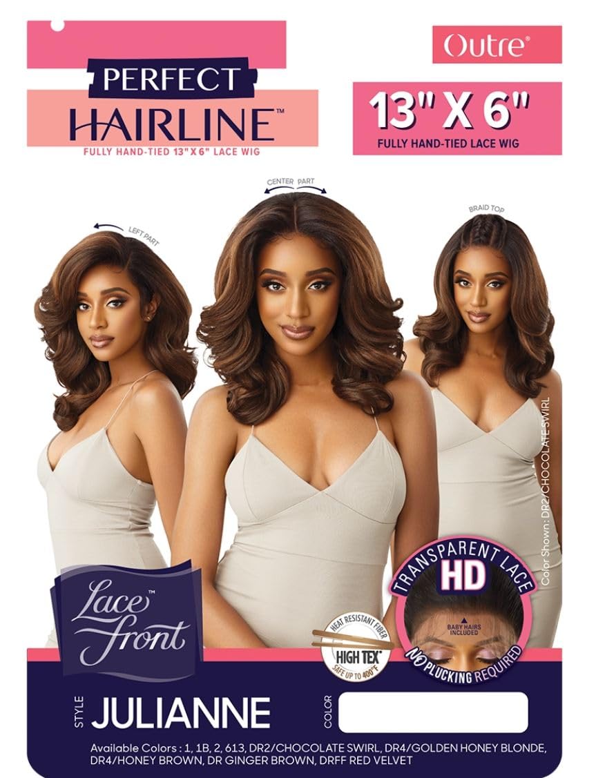 Outre Julianne hd transparent lace offers seamless scalp look for everyday wear and confidence.