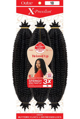 Outre X-Pression Twisted Up 16in prefluffed pack enables quick protective styling.