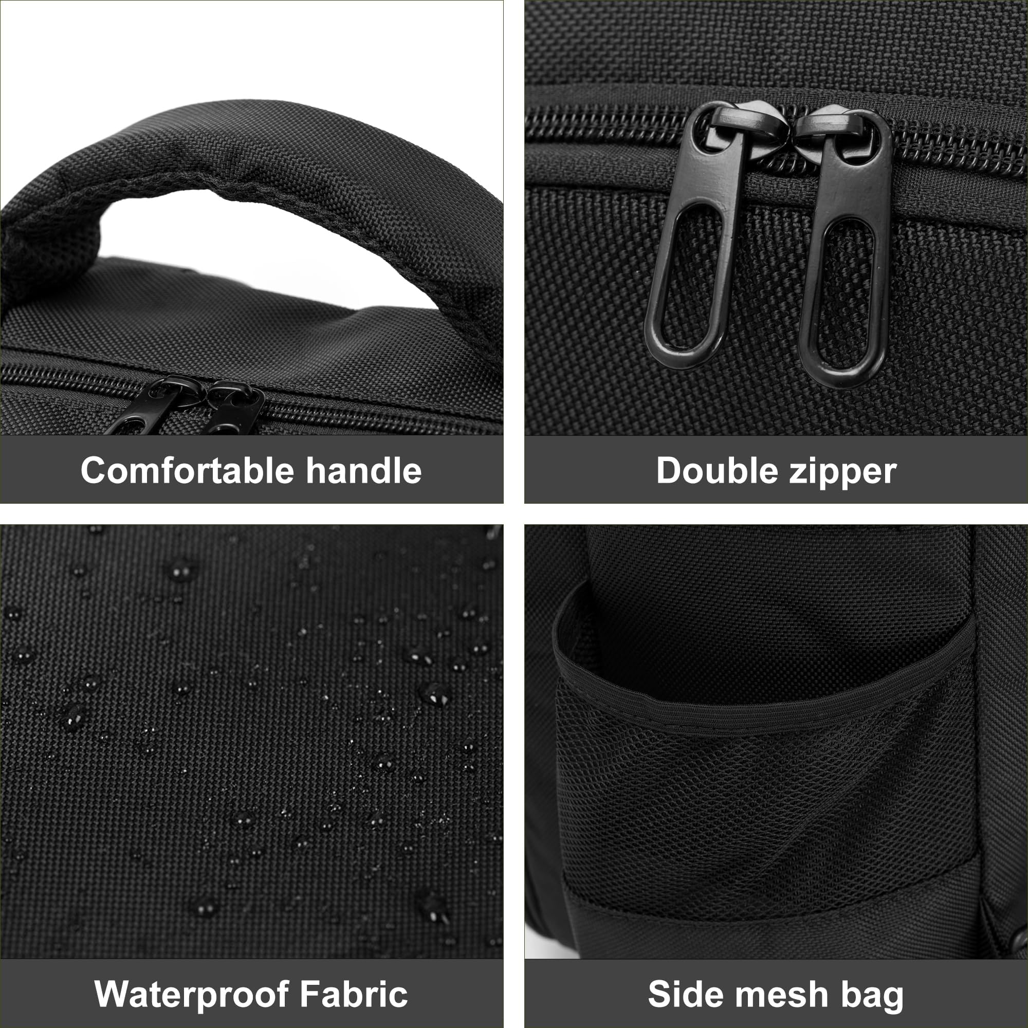 OUUTMEE barber supplies bag backpack durable nylon construction resists wear on busy days.