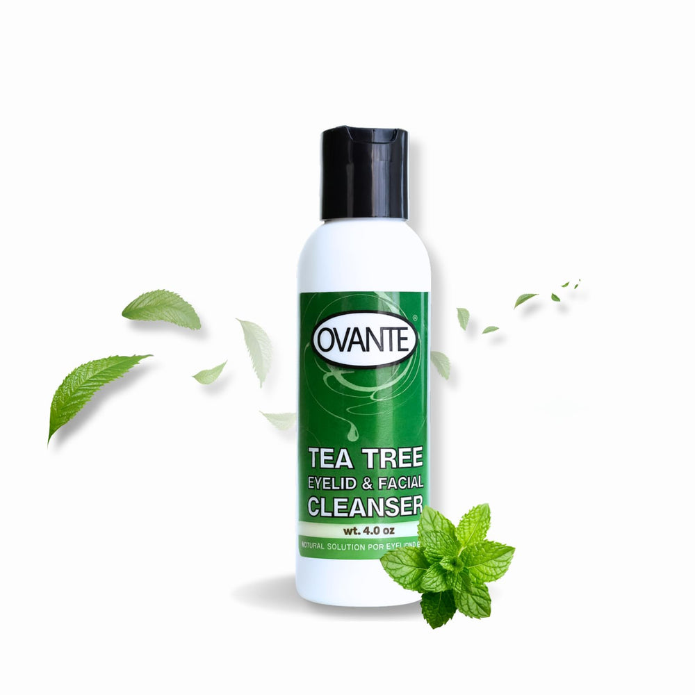 OVANTE Tea Tree Oil Eyelid Cleanser moisturizing formula supports hydration after cleansing.
