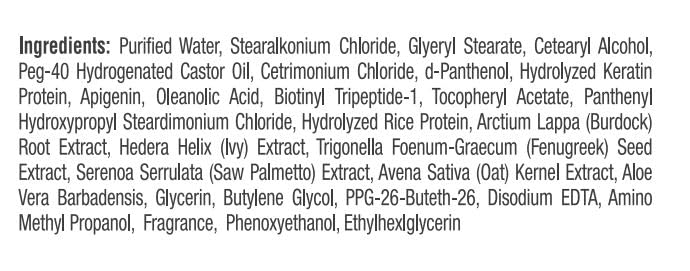 Ovation Hair Cell Therapy ingredients like biotin and keratin illustrated for nourishment