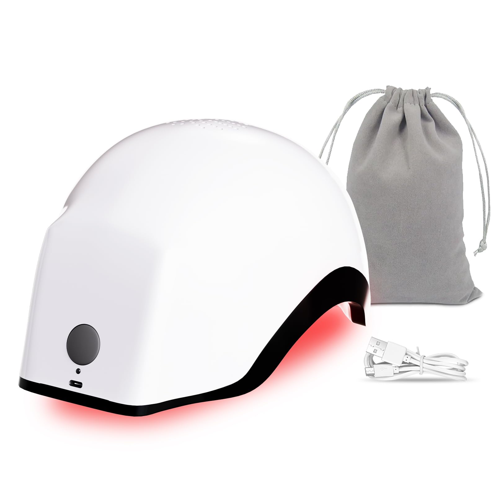 OVEKPA red light therapy helmet delivering scalp illumination for potential hair growth