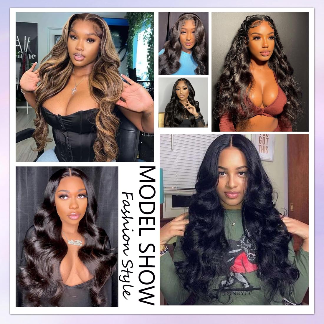 OVEOOZ body wave texture offers enduring bounce and manageable styling.