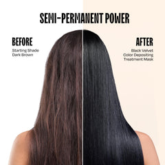 Overtone application in progress on dry hair demonstrates 10–15 minute treatment