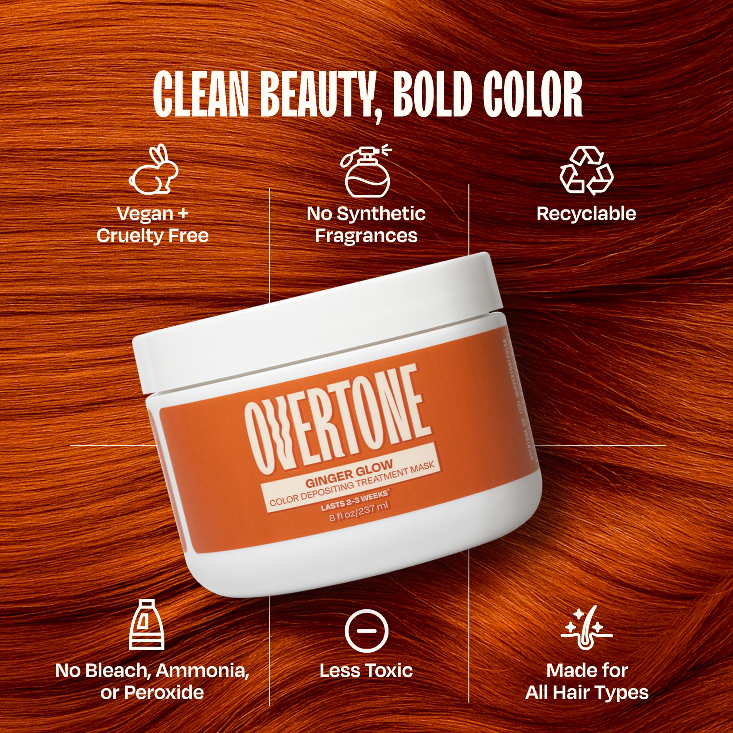 overtone avocado oil moisture icon emphasizing nourish and shine