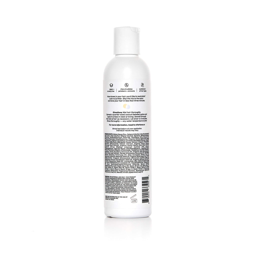 oVertone Blue Toning Conditioner pump showcases quick 2-3 minute toning