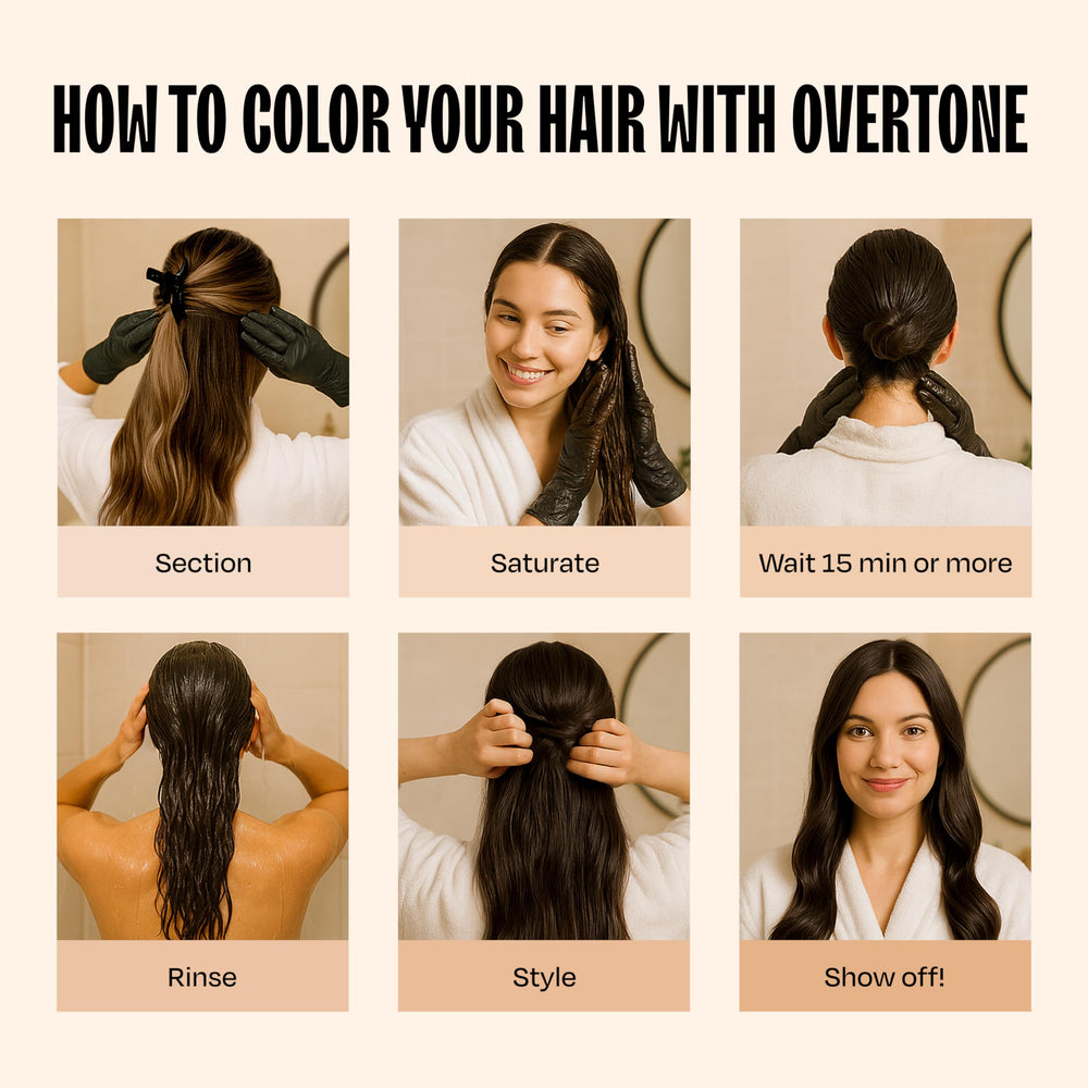 oVertone Chocolate Brown hair texture variation illustrates versatility across types