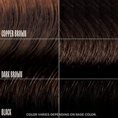 oVertone Chocolate Brown wet hair rinse captures even pigment distribution