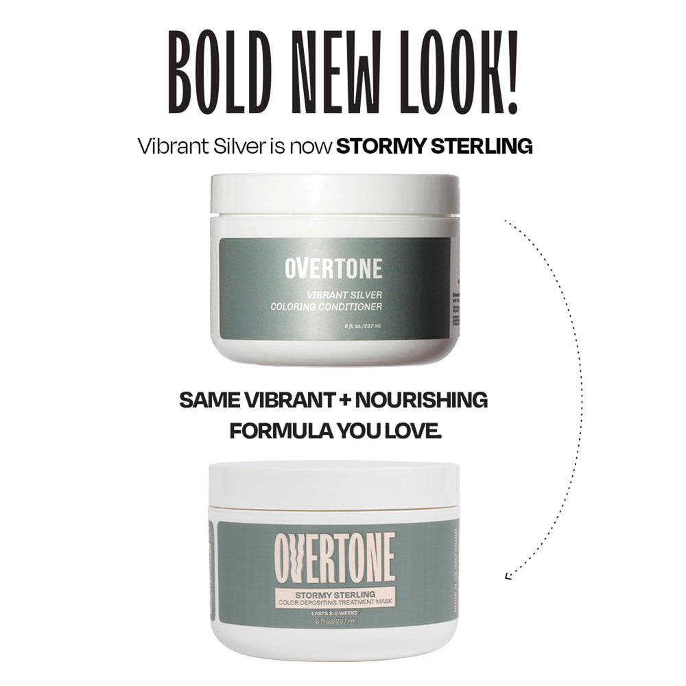Cream swirl of oVertone Color Depositing Conditioner shows creamy color deposit.