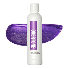 oVertone Daily Color Depositing Conditioner purple bottle for easy color refresh