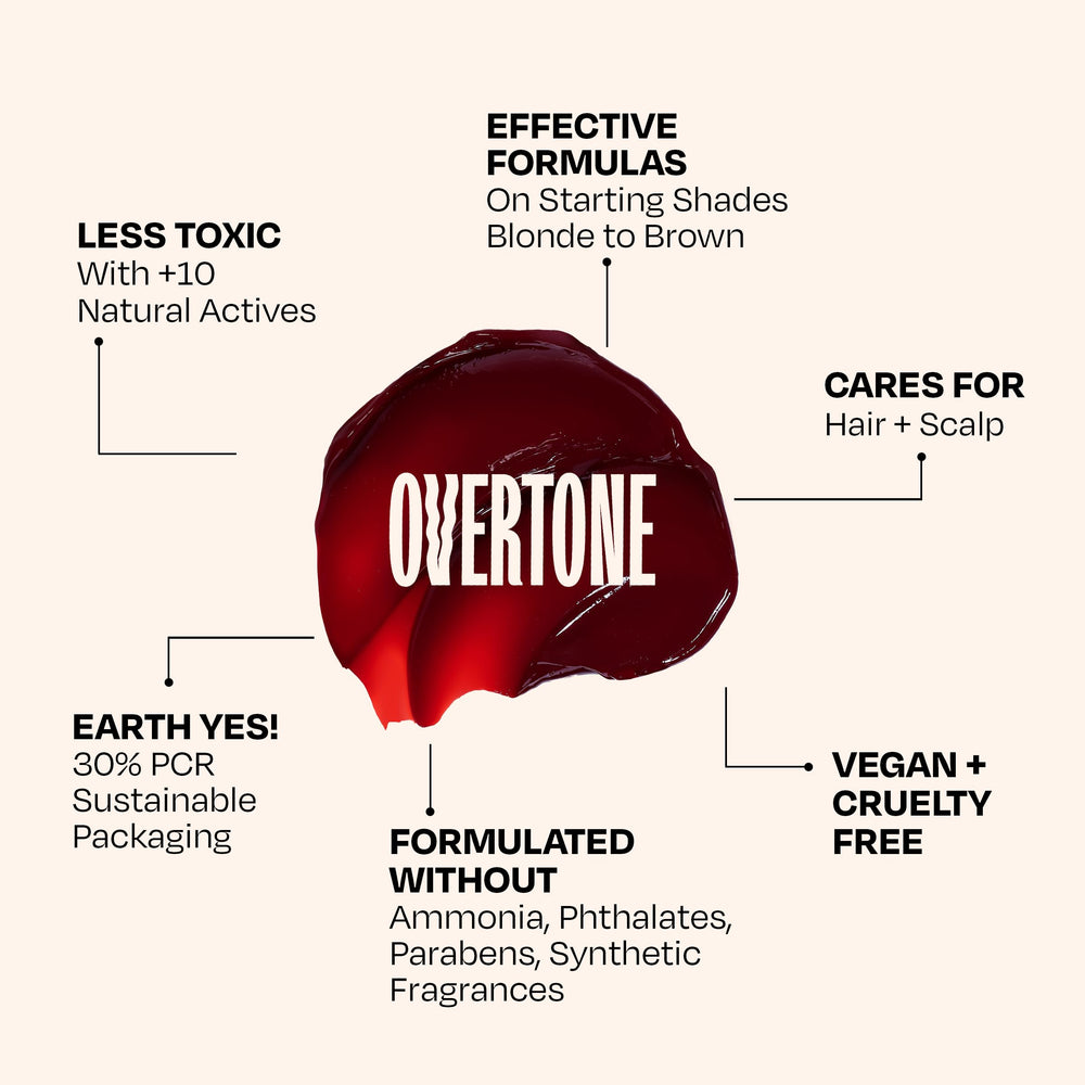 oVertone vegan cruelty-free formula logo signals ethical haircare