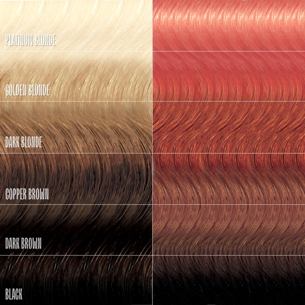 Overtone Desert Rose hair swatches before show base color readiness for pastel or vibrant results