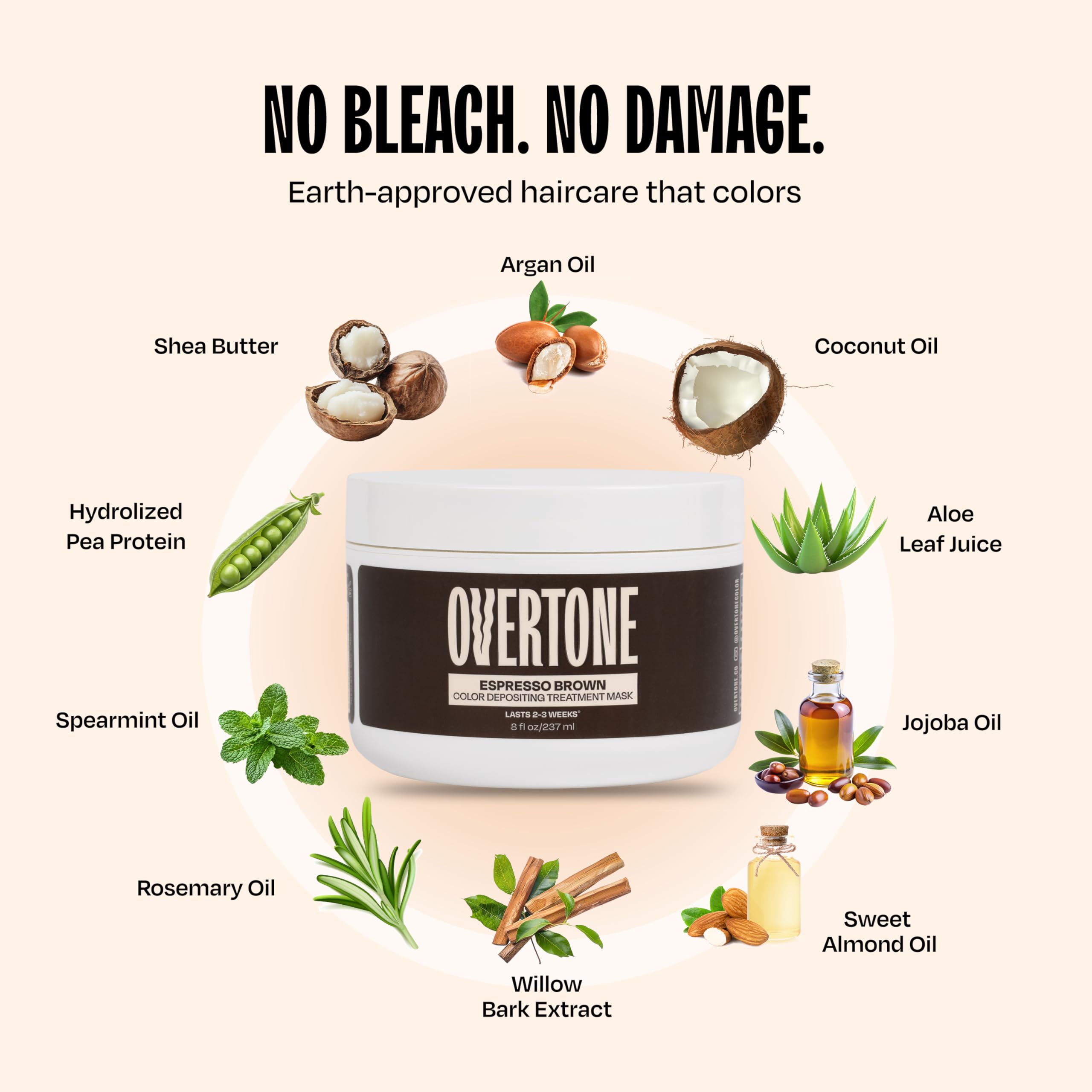 oVertone Espresso Brown before-and-after shows salon-quality results at home.