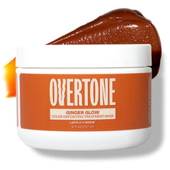overtone Ginger Glow bottle showing at-home vibrant color application