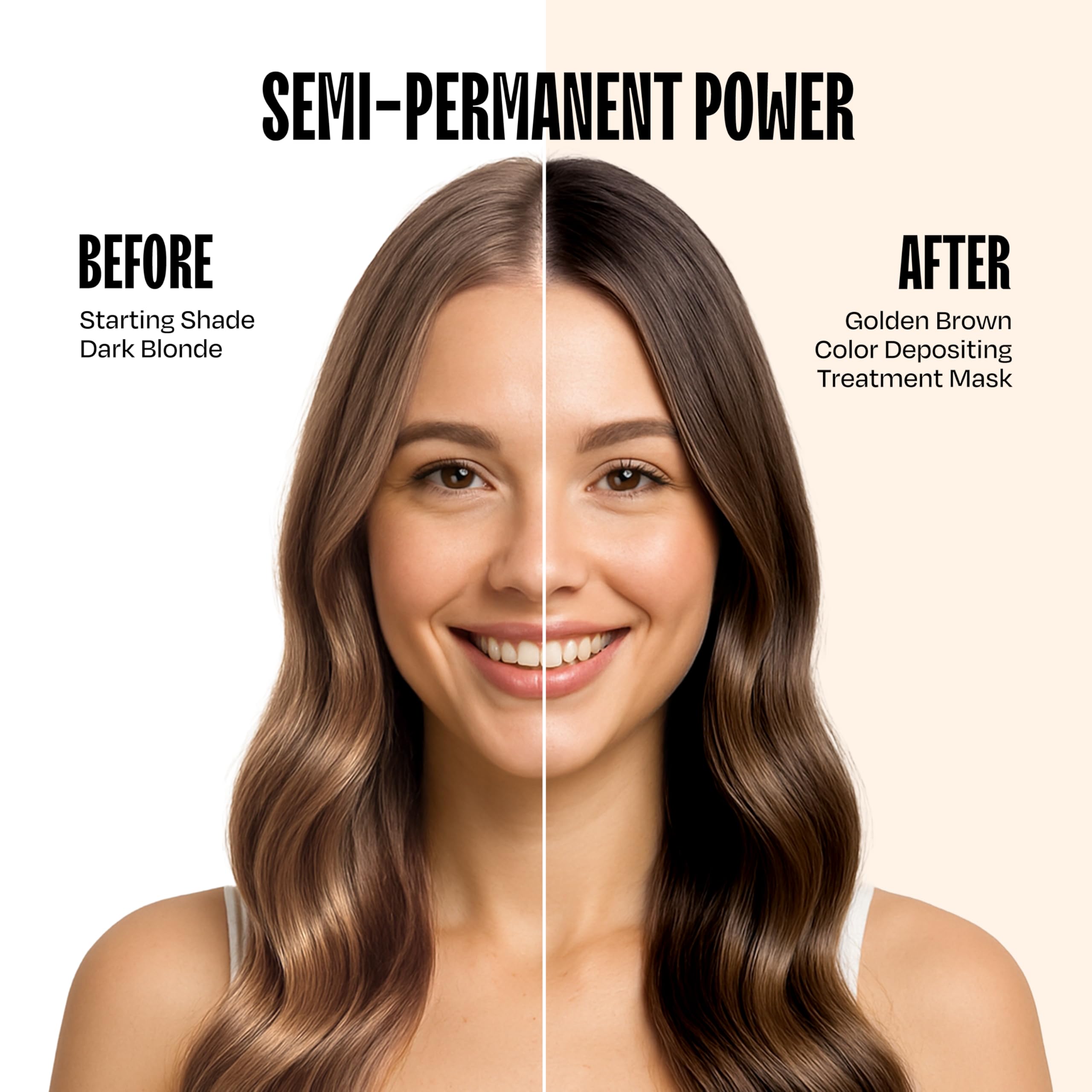 Overtone hair gloss closeup highlights rich shine and color depth