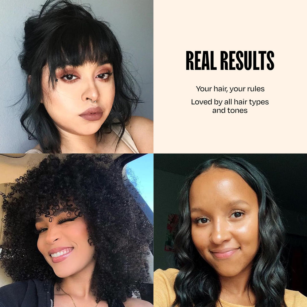 Overtone hair after-color shine shows smooth, even deposit