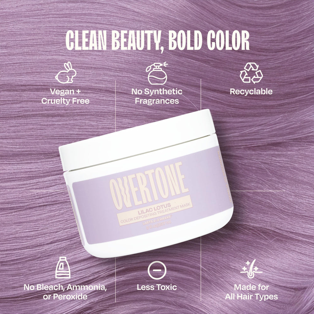 Soft, glossy finish from Lilac Lotus color conditioner on healthy hair